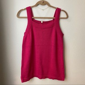 LOFT Outlet MP Hot Pink Sweater Tank NWOT